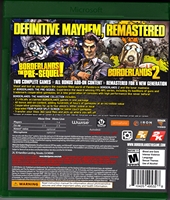 Xbox ONE Borderlands The Handsome Collection Back CoverThumbnail